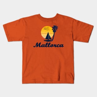 Mallorca Spain Island Summer Party Design Kids T-Shirt